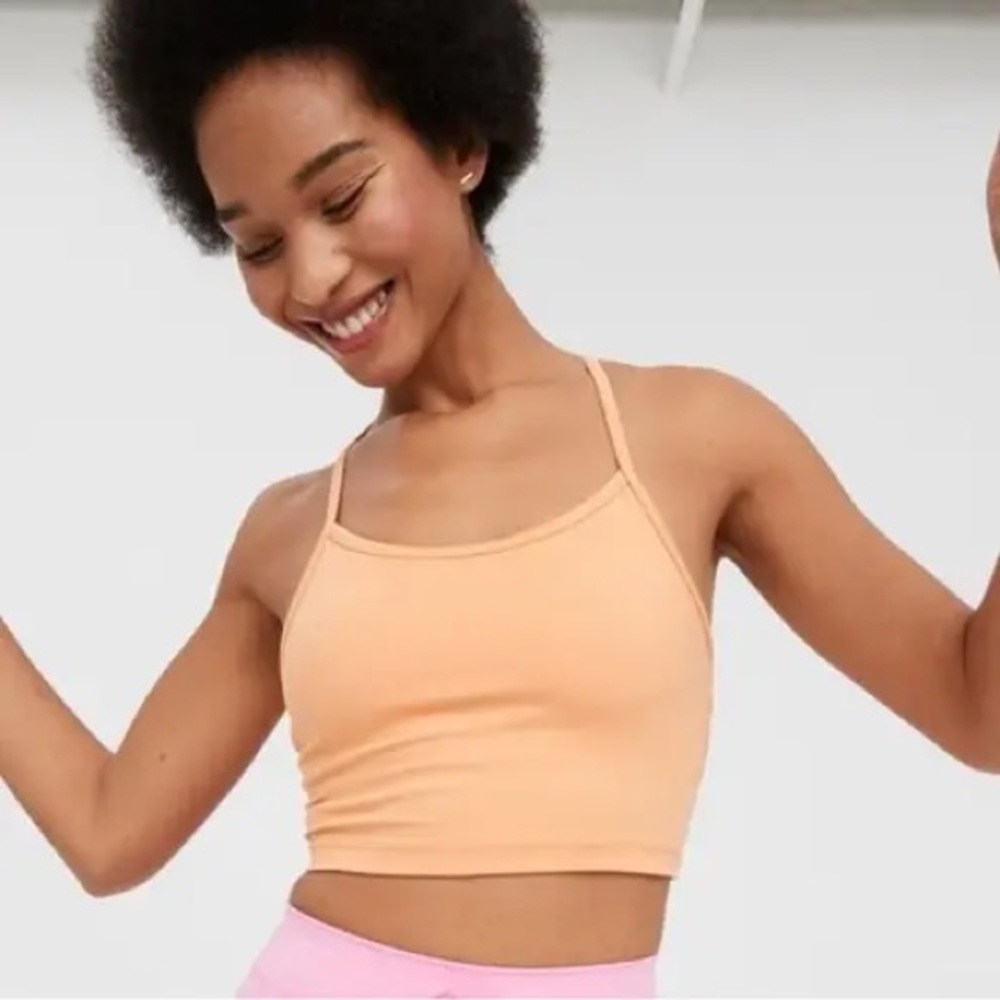 Aerie crop tank with built in bra